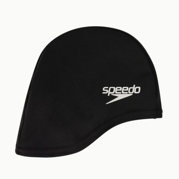 Шапочка для плавания Speedo Polyester детская, текстиль (черный)